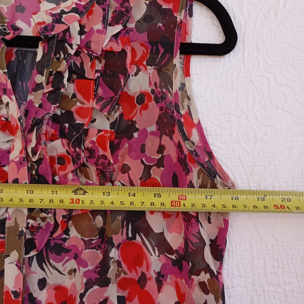 THE LIMITED ELEGANT PRINTED BLOUSE SIZE M - Picture 7 of 8